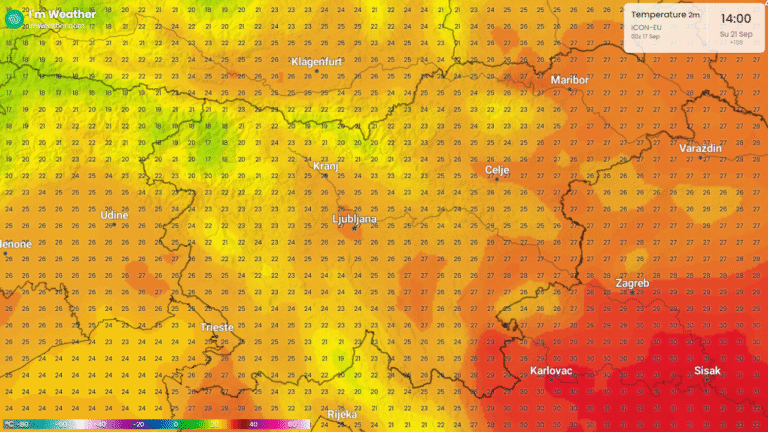 Od druge polovice septembra: veliko padavin in nestanovitno vreme tudi nad Slovenijo