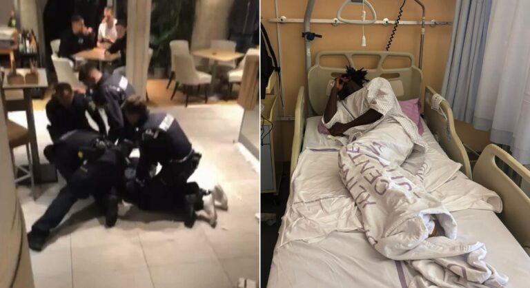 Policisti v Ljubljani brutalno pretepli temnopoltega delavca. Policija: izgubil je zavest zaradi alkohola (FOTO)