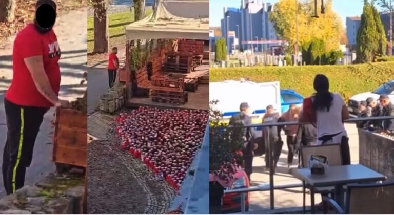 (VIDEO) Novo nasilje pred LokalomPatriot? Rom, bi naj uriniral in bil nasilen na kraju, kjer je umrl Aleš – Policija je prišla po njega