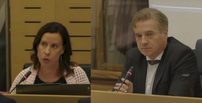 VIDEO: Govor svetnice, ki ga podpira vsa Slovenija – ostro nad Goloba: »Lahko vas je sram«
