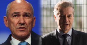 Janez Janša, Robert Golob | FOTO: STA