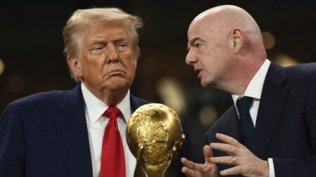 Donald Trumo in Gianni Infantino FOTO: Pokukaj24.si