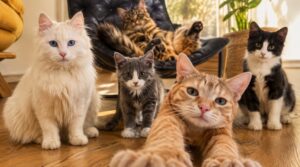 SVETOVNI DAN MAČK: Danes kraljujejo one – pokažite nam svojega kosmatega šefa 😻 FOTO: Pokukaj24.si / DALL·E
