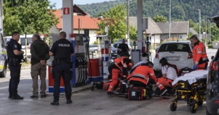 Kaj se dogaja v Sloveniji? Na bencinskem servisu v Vinici moškega večkrat zabodli in huje poškodovali Slika je simbolična | FOTO: Pokukaj24.si / DALL·E