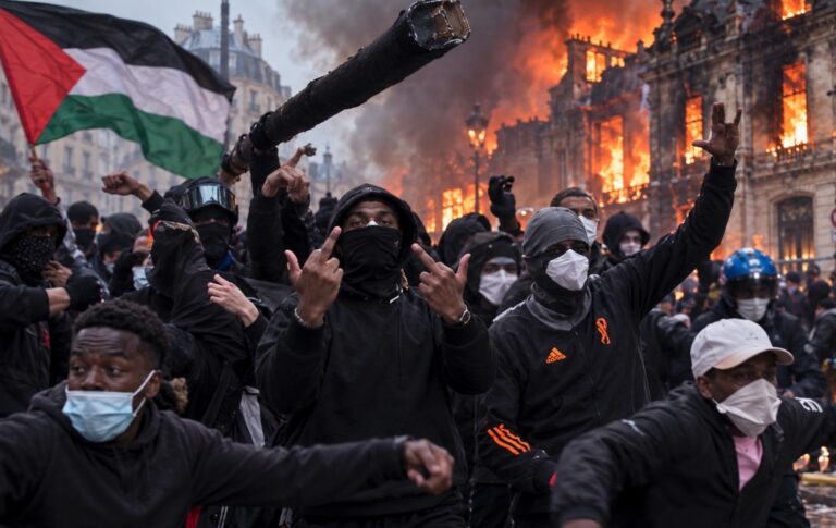 So to dijaki in študenti? FOTO + VIDEO: “Če uvažaš Palestino, postaneš Palestina” – Francija v plamenih, Bukele pravi: “Gre za načrtovano uničenje”